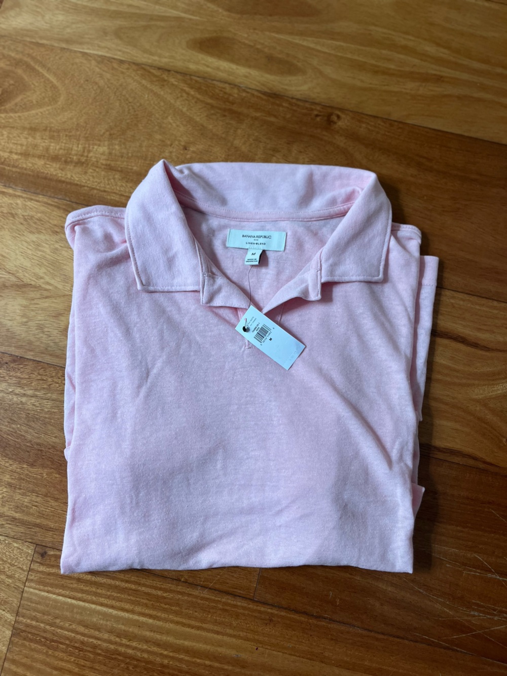 Banana Republic Light Pink Collared Knit Top